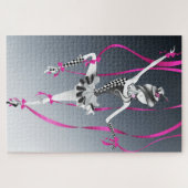 Clown Puppet Blue Ribbons Jigsaw Puzzle (Horizontal)