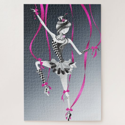 Clown Puppet Blue Ribbons Jigsaw Puzzle (Vertikal)