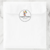 Clown Purim Etikett Runder Aufkleber (Tasche)