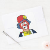 Clown Quadratischer Aufkleber (Umschlag)