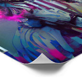 CLOWN QUEEN Fantasy Art Illustrations Poster (Ecke)