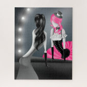 Clown Reflection Pink Hair Jigsaw Puzzle (Vertikal)