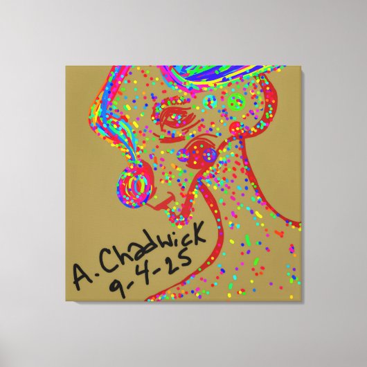 Clown Reindeer Canvas Print Leinwanddruck (Vorderseite)