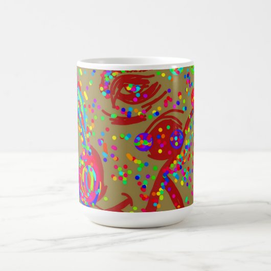 Clown Reindeer  Kaffeetasse (Mittel)