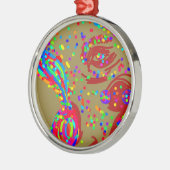 Clown Reindeer Ornament Aus Metall (Links)