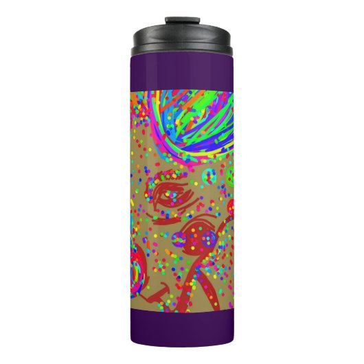 Clown Reindeer  Thermosbecher (Vorderseite)