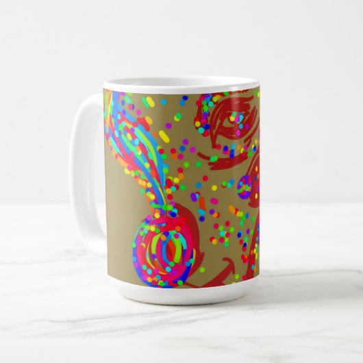 Clown-Rentier Kaffeetasse (Vorderseite Links)
