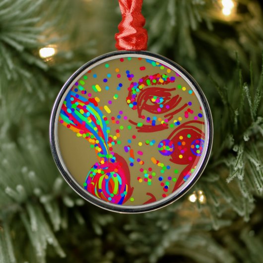 Clown-Rentier Ornament Aus Metall (Baum)