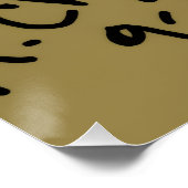 Clown-Rentier-Plakat Poster (Ecke)