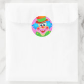 Clown Runder Aufkleber (Tasche)