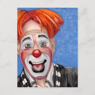 Clown Ryan Combs Postkarte