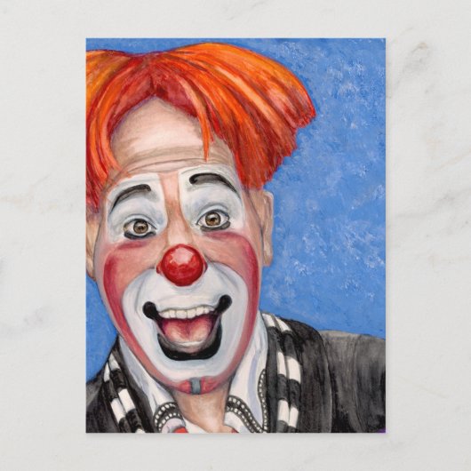 Clown Ryan Combs Postkarte (Vorderseite)