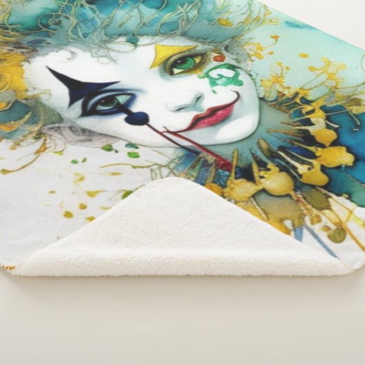 Clown Sherpa Blanket Sherpadecke (3/4)