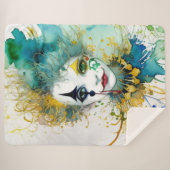 Clown Sherpa Blanket Sherpadecke (Vorderseite (Horizontal))