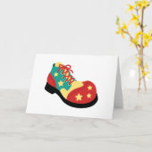 Clown Shoe Karte (Gelbe Blume)