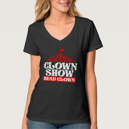 Clown Show Head Clown T-Shirt (Vorderseite)