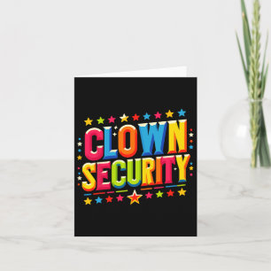 Clown-Sicherheitskostüm Karte