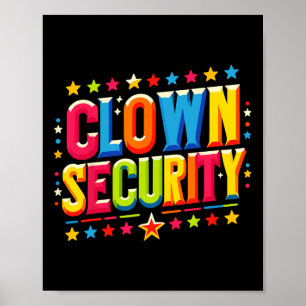 Clown-Sicherheitskostüm Poster