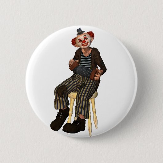 Clown-Sitzknöpfe Button (Vorderseite)