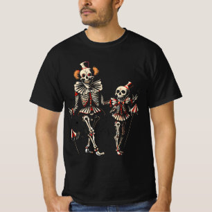 Clown Skeletons Boys and Girls New Halloween 2023 T-Shirt