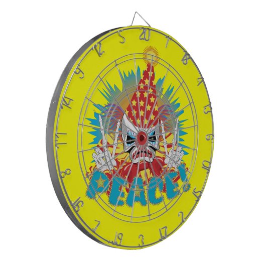 Clown Skull Dartscheibe (Vorderseite Links)
