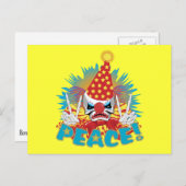 Clown Skull Postkarte (Vorne/Hinten)