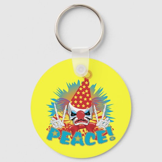 Clown Skull Schlüsselanhänger (Vorderseite)