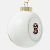 Clown Sloth Halloween Oversifizierter T - Shirt Keramik Kugel-Ornament (Links)