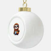 Clown Sloth Halloween Oversifizierter T - Shirt Keramik Kugel-Ornament (Rechts)