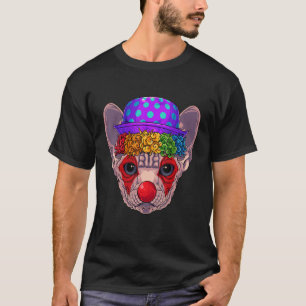 Clown Sphynx Circus Karneval Kostüm Kat Thema Par T-Shirt