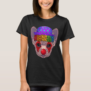 Clown Sphynx Circus Karneval Kostüm Kat Thema Par T-Shirt