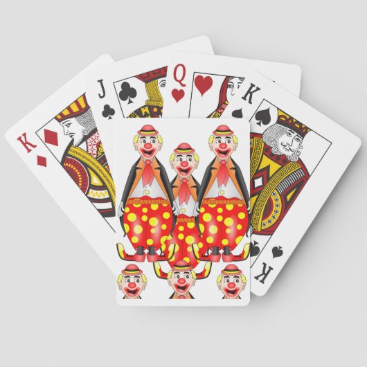 Clown-Spielkarten-Deck Spielkarten (Rückseite)