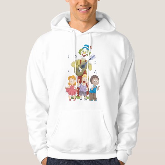 Clown spielt Gitarre Hoodie (Vorderseite)