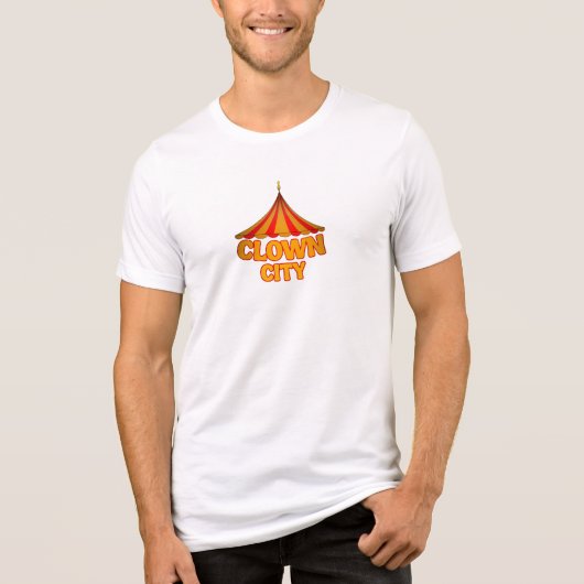 Clown Stadt Tri-Blend Shirt (Vorderseite)
