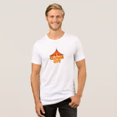 Clown Stadt Tri-Blend Shirt (Vorderseite voll)