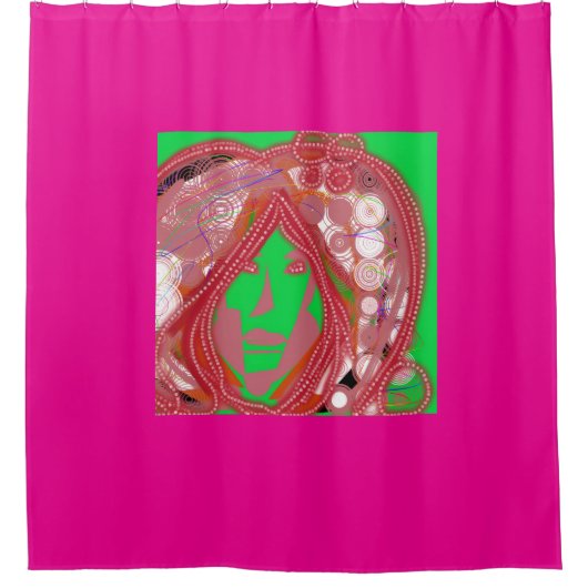 Clown Steampunk Duschvorhang (Vorderseite)