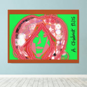 Clown Steampunk Leinwanddruck (Insitu (Holzboden))