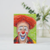 Clown Steven Daniel Copeland Postkarte (Stehend Vorderseite)