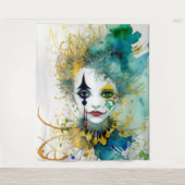 Clown Tapestry Wandteppich (Vorderseite)