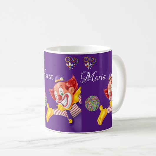 Clown-Tasse Kaffeetasse (VorderseiteRechts)