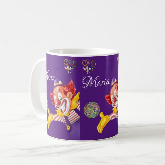 Clown-Tasse Kaffeetasse (Vorderseite Links)