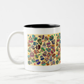 Clown-Tasse Zweifarbige Tasse