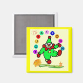Clown Text Magnet (Vorderseite/Rückseite)
