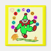 Clown Text Magnet (Vorne)