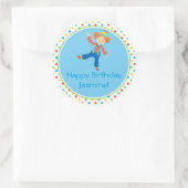 Clown | Themenkreis | PERSONALISIERT Runder Aufkleber (Tasche)