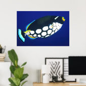 Clown-Trigger in Blau Poster (Heimbüro)