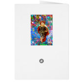 Clown Troubadour Birthday Card (Hinten)