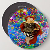 Clown Troubadour Button (Vorne & Hinten)