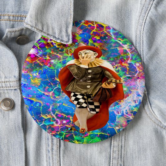 Clown Troubadour Button (Beispiel)