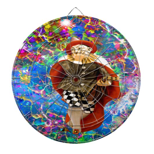 Clown Troubadour Dartscheibe (vorne)